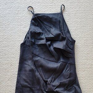 NWT Cami Black Midi Woven Dress Sz M